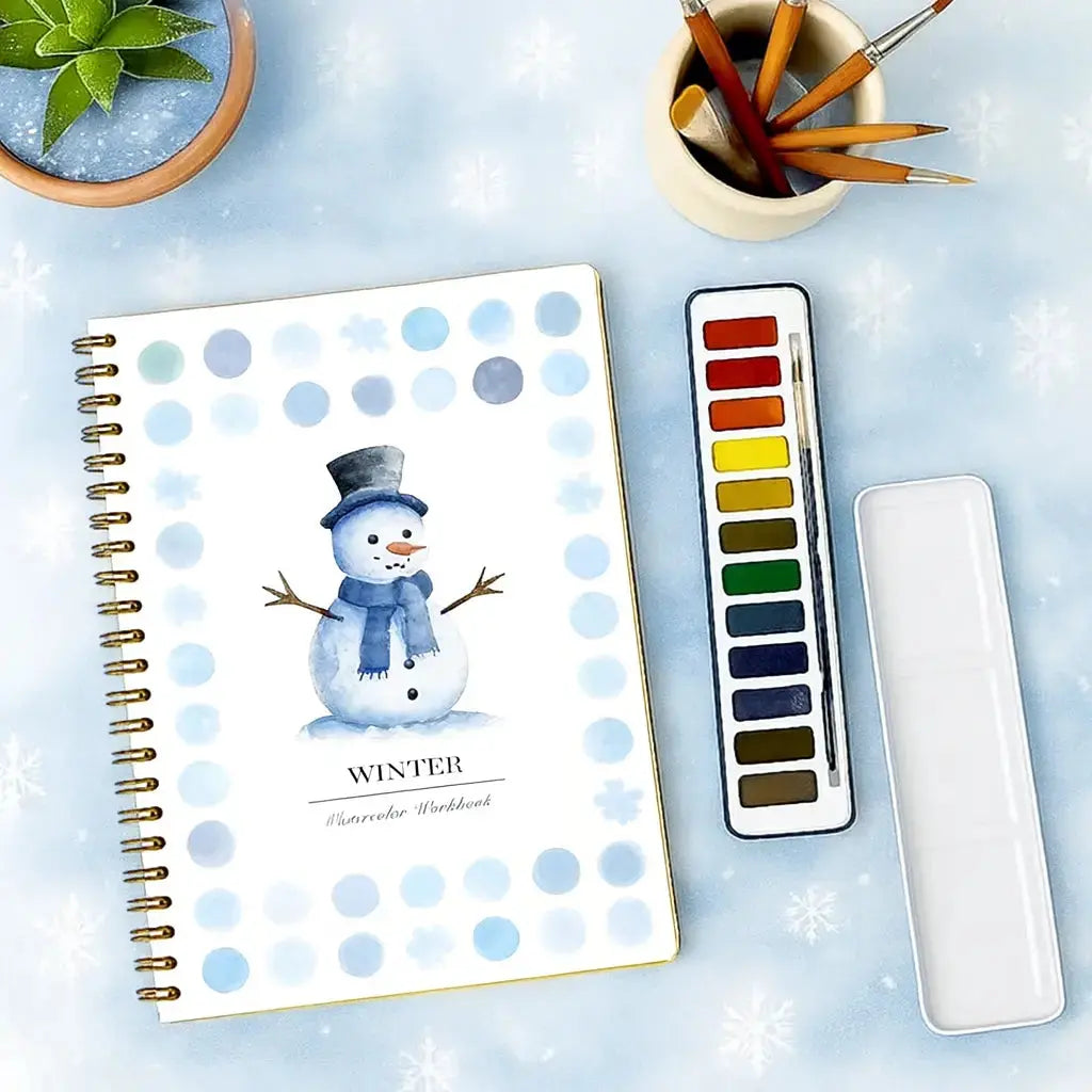 Winter Watercolor Book – Limited Edition (Book Only) - ArtVibe Wellness