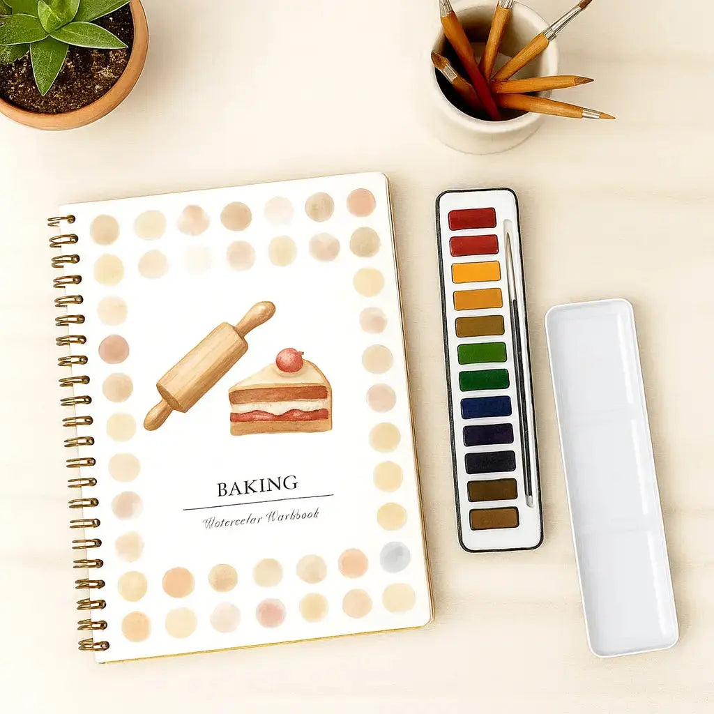 Baking Watercolor Book – Limited Edition (Book Only) - ArtVibe Wellness