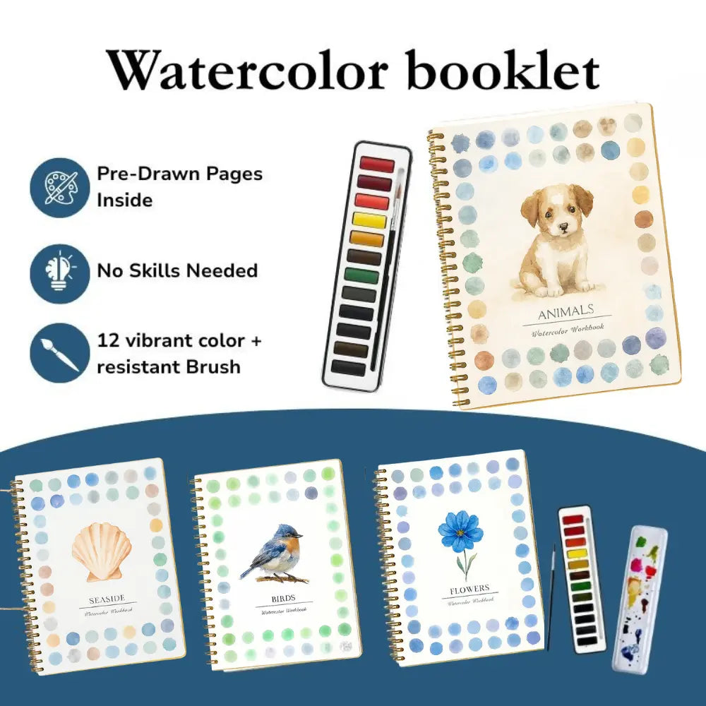 Watercolor Book Complete Set - ArtVibe Wellness