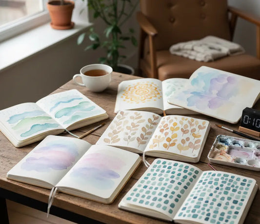 5 Stress-Free Watercolor Book Projects for 10-Minute Daily Mindfulness