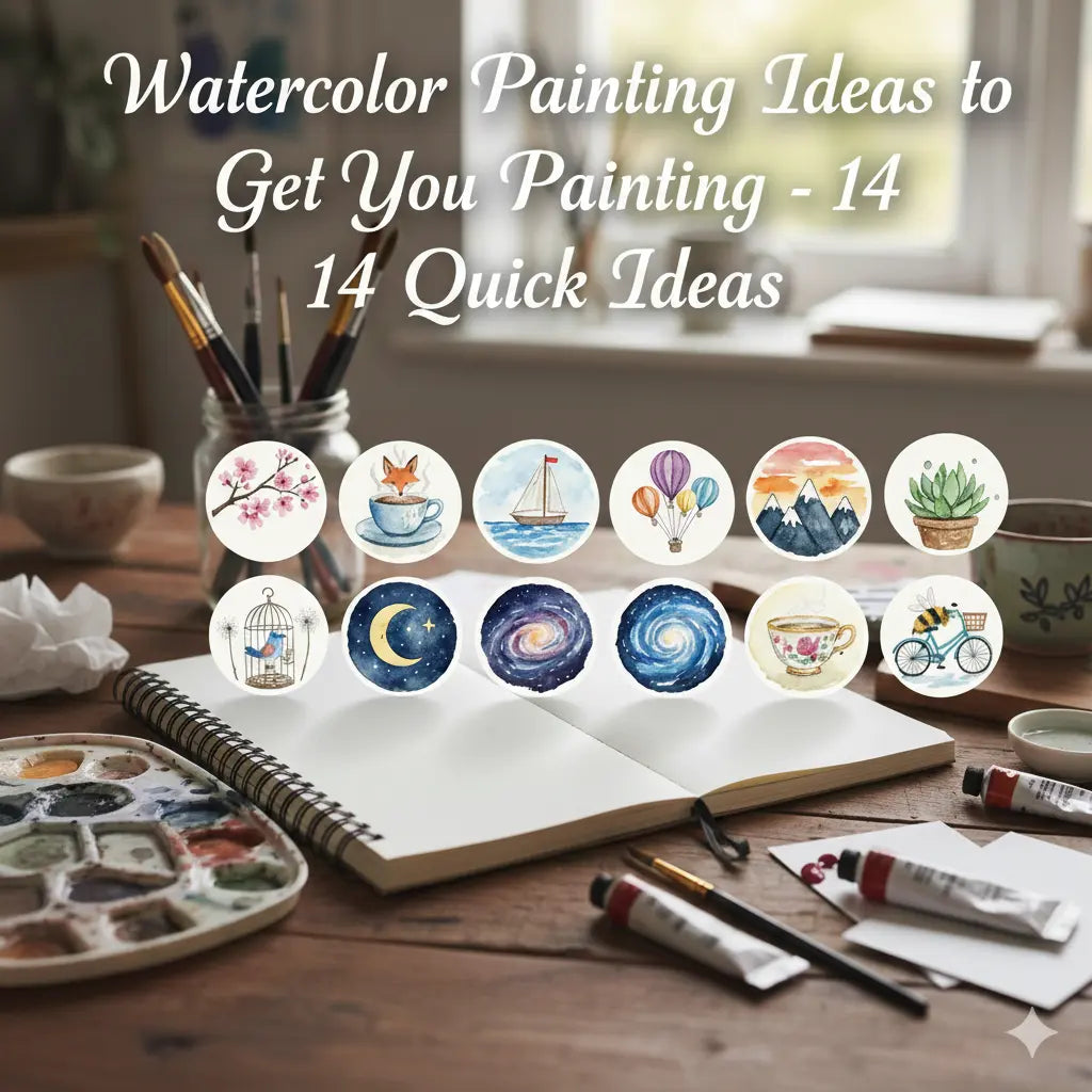 Watercolor-Painting-Ideas-to-Get-You-Painting-14-Quick-Ideas  - ArtVibe Wellness