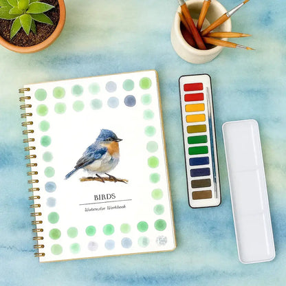 BIRDS Watercolor Book (Book Only) -  ArtVibe Wellness