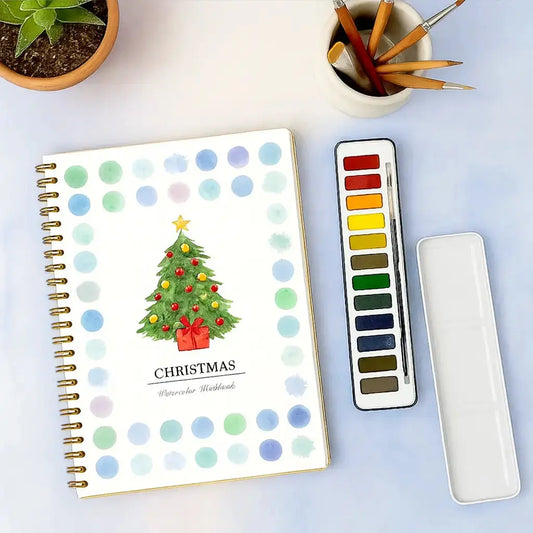 Christmas Watercolor Book – Limited Edition (Book Only) -  ArtVibe Wellness