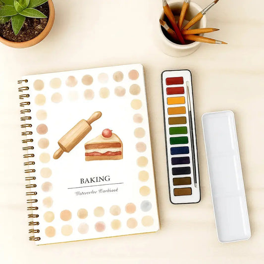 Baking Watercolor Book – Limited Edition (Book Only) -  ArtVibe Wellness