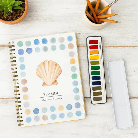 Seaside Watercolor Book (Book Only) -  ArtVibe Wellness