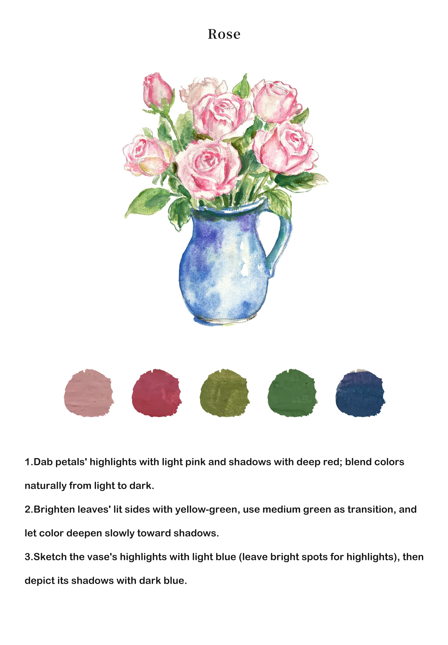 Flowers Watercolor Book - ArtVibe Exclusive (Book Only)10
