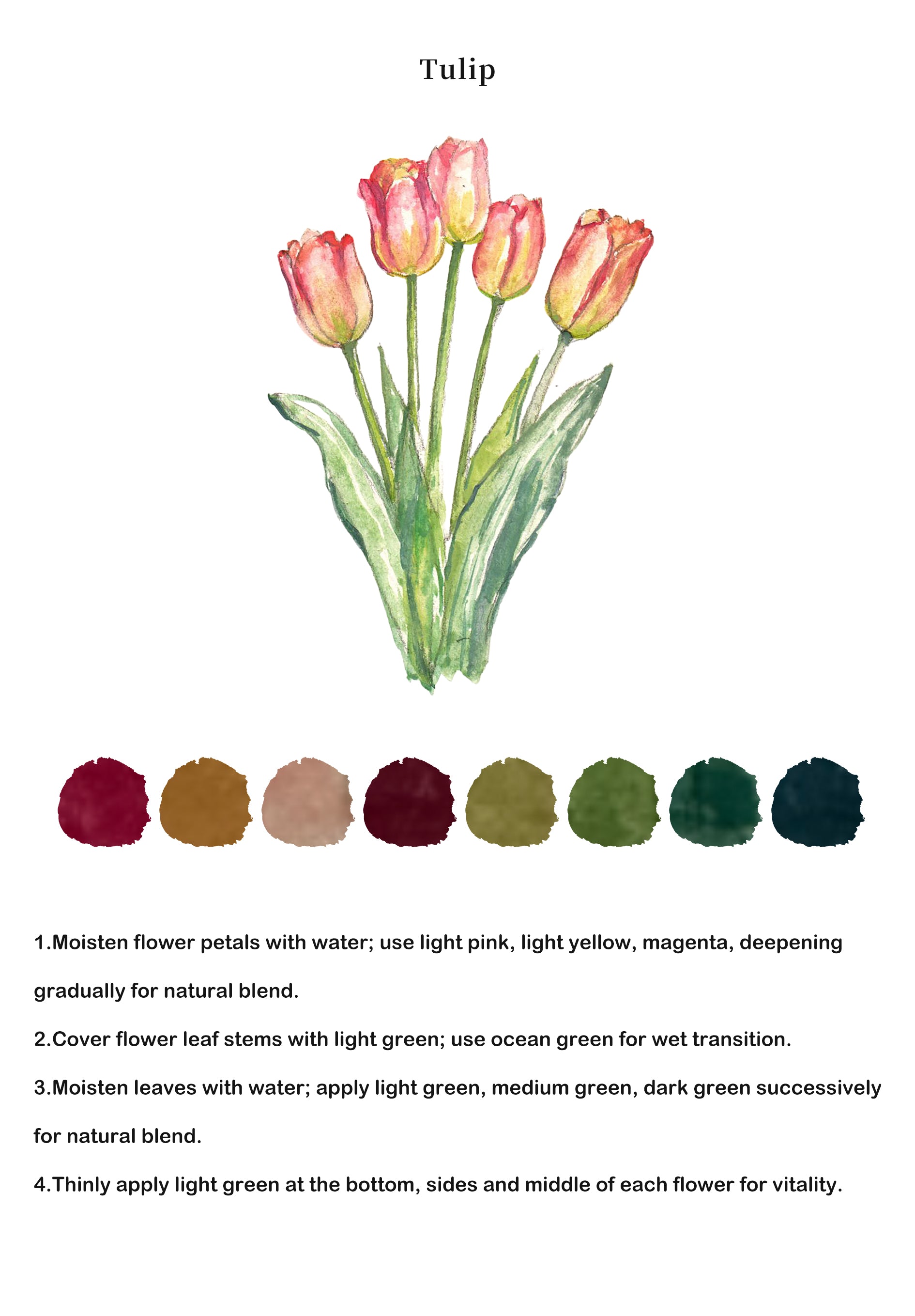 Flowers Watercolor Book - ArtVibe Exclusive (Book Only)12