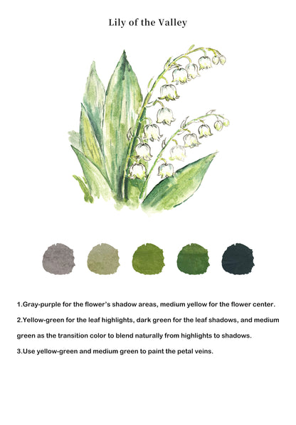 Flowers Watercolor Book - ArtVibe Exclusive (Book Only)13