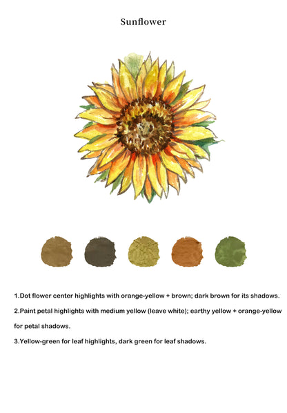 Flowers Watercolor Book - ArtVibe Exclusive (Book Only)3