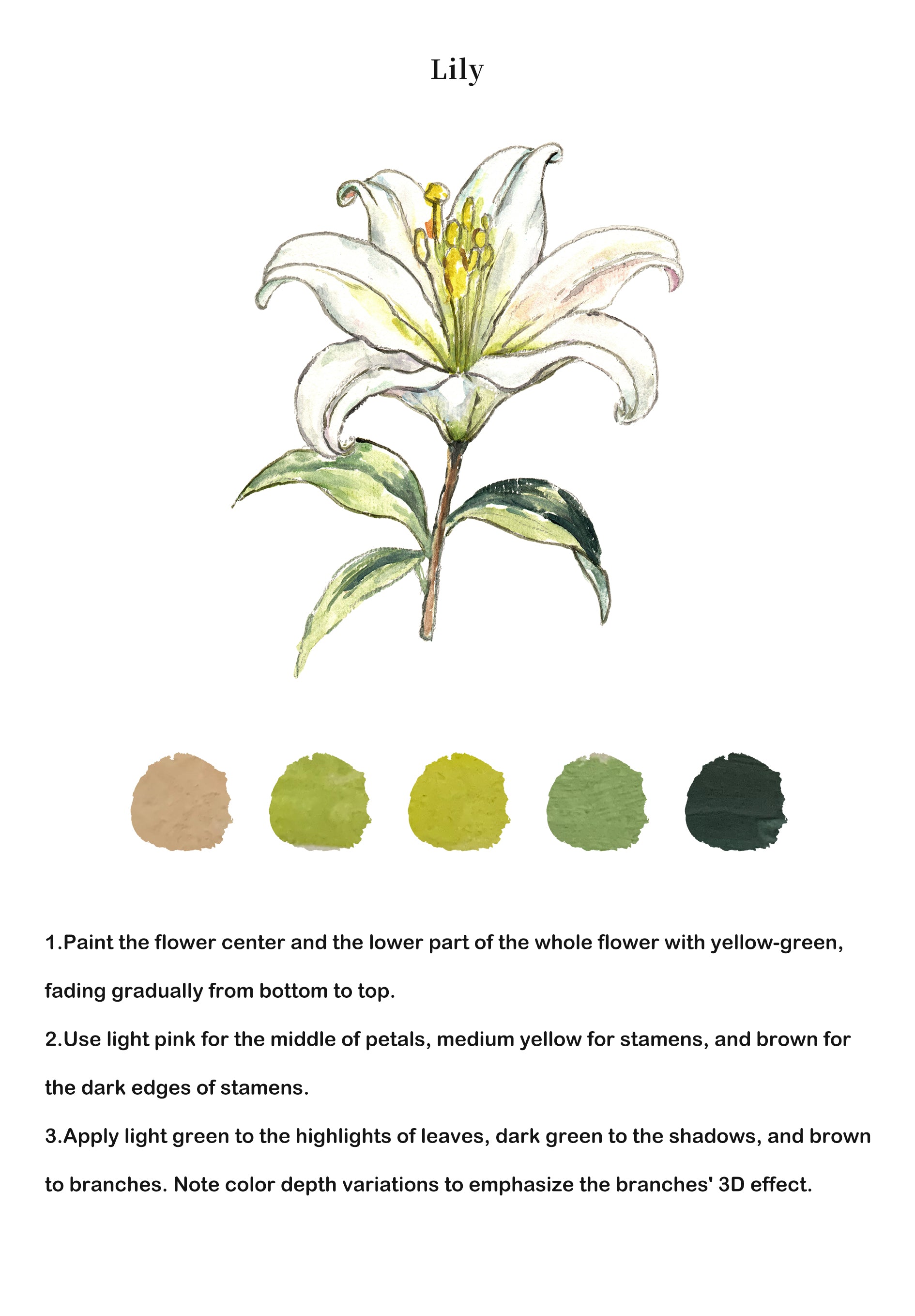 Flowers Watercolor Book - ArtVibe Exclusive (Book Only)5