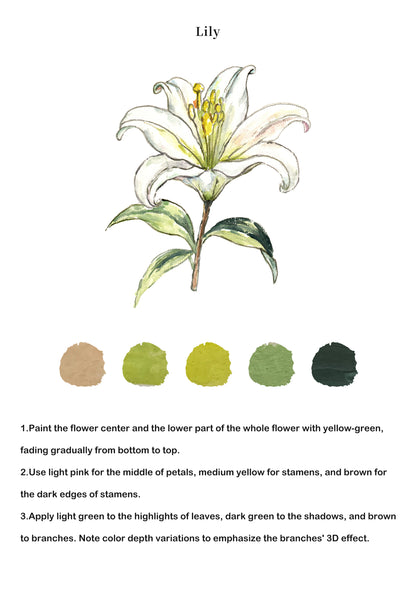 Flowers Watercolor Book - ArtVibe Exclusive (Book Only)5