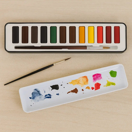 Set of 12 Colors + Brush -  ArtVibe Wellness